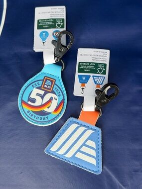 Aldi Gear quarter keeper pouch keychain BUNDLE Aldi's 50th birthday key chains